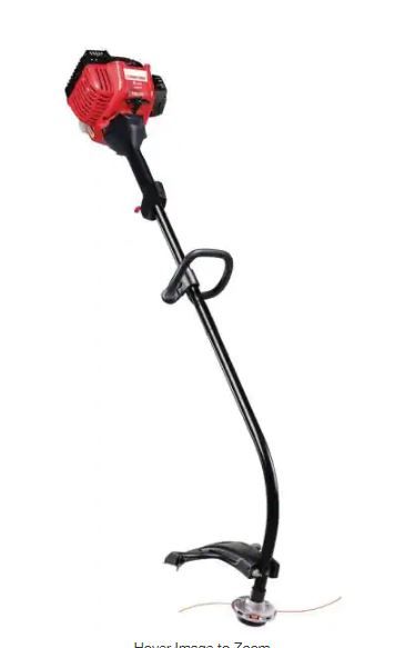 Photo 1 of 25 cc 2-Stroke Curved Shaft Gas Trimmer with Fixed Line Trimmer Head
