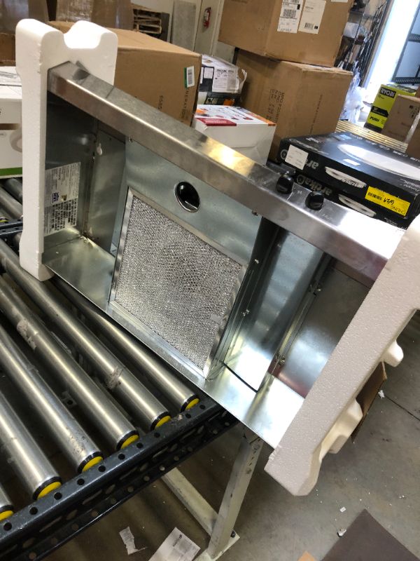 Photo 1 of AR1 Series 30 in. 270 Max Blower CFM 4-Way Convertible Under-Cabinet Range Hood with Light in Stainless Steel
