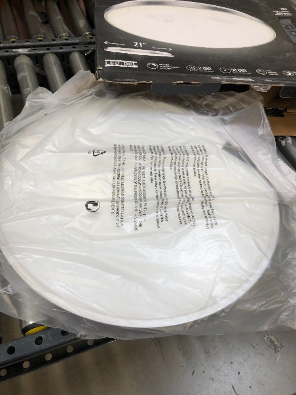 Photo 1 of Europa 21 in. 1-Light Chrome Selectable LED Flush Mount
