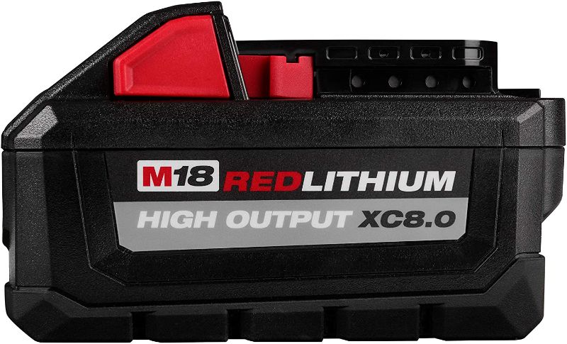 Photo 1 of Milwaukee 48-11-1880 M18 REDLITHIUM HIGH OUTPUT 18v 8.0 Ah Lithium-Ion Battery Pack

