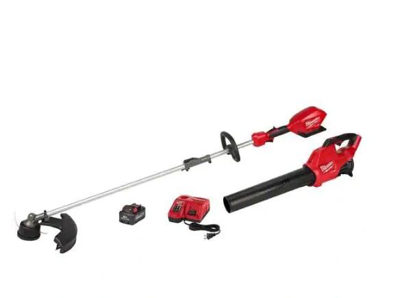 Photo 1 of M18 FUEL 18-Volt Lithium-Ion Brushless Cordless QUIK-LOK String Trimmer/Blower Combo Kit with Battery & Charger (2-Tool)
