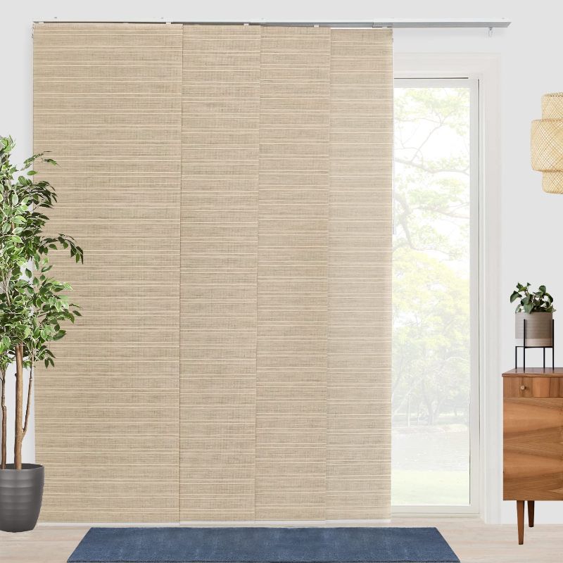 Photo 1 of CHICOLOGY Vertical Blinds , Room Divider , Door Blinds ,Blinds for Sliding Glass Doors , Temporary Wall , Closet Curtain , Room Door, Cairo Gold (Light Filtering) , W:46-86 x H: Up to-96 inches
