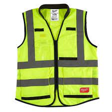 Photo 1 of Performance Large/X-Large Yellow Class 2 High Visibility Safety Vest with 15 Pockets
