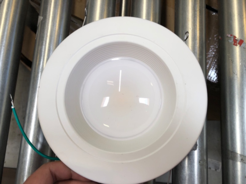 Photo 2 of RL56 Series 5/6 in. Daylight White Selectable CCT Integrated LED White Recessed Light with Baffle White Trim 1221 Lumens
