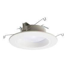 Photo 1 of RL56 Series 5/6 in. Daylight White Selectable CCT Integrated LED White Recessed Light with Baffle White Trim 1221 Lumens
