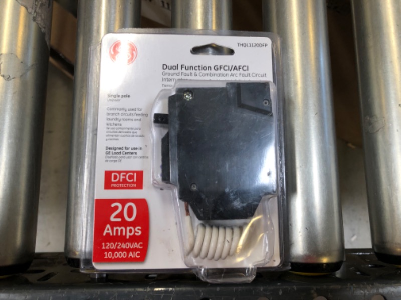 Photo 1 of  20 Amp Single-Pole Dual Function Arc Fault/GFCI Breaker