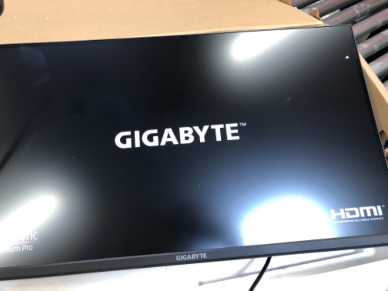 Photo 4 of GIGABYTE M32U 32" 144Hz 4K FreeSync Compatible Gaming Monitor, SS IPS, 3840x2160 Display, 1ms Response Time (MPRT), 1x Display Port 1.4, 2x HDMI 2.1, 3x USB 3.0, 1x USB Type C
