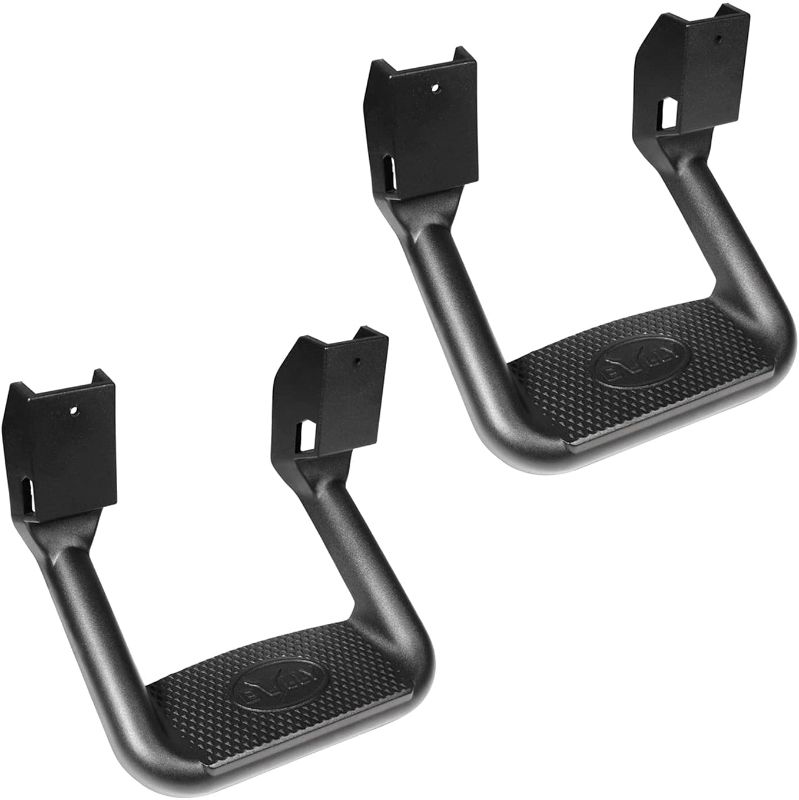 Photo 1 of Bully BBS-1103 Truck Black Powder Coated Side Step Set, 2 Pieces (1 Pair), Includes Mounting Brackets - Fits Various Trucks from Chevy (Chevrolet), Ford, Toyota, GMC, Dodge RAM and Jeep

