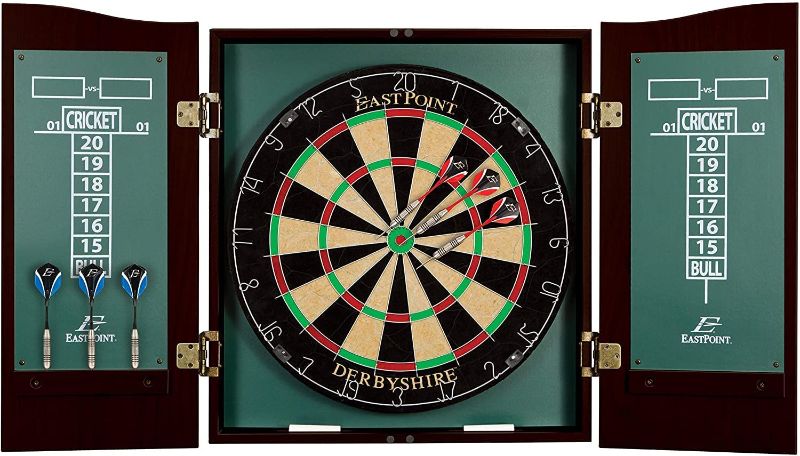 Photo 1 of EastPoint Sports Bristle Dartboard Sets, Easy-to-Mount Board - Perfect for Family Game Room, basements, bar, Man cave, or Garage, Mutiple Options
