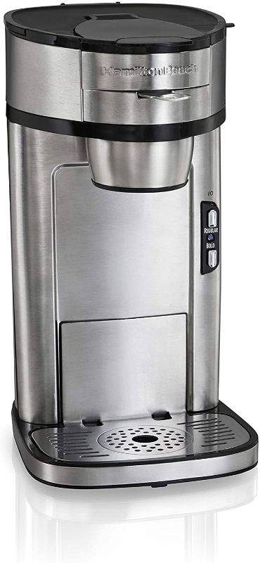 Photo 1 of Hamilton Beach Scoop Single Serve Coffee Maker, Fast Brewing, Stainless Steel (49981A)
