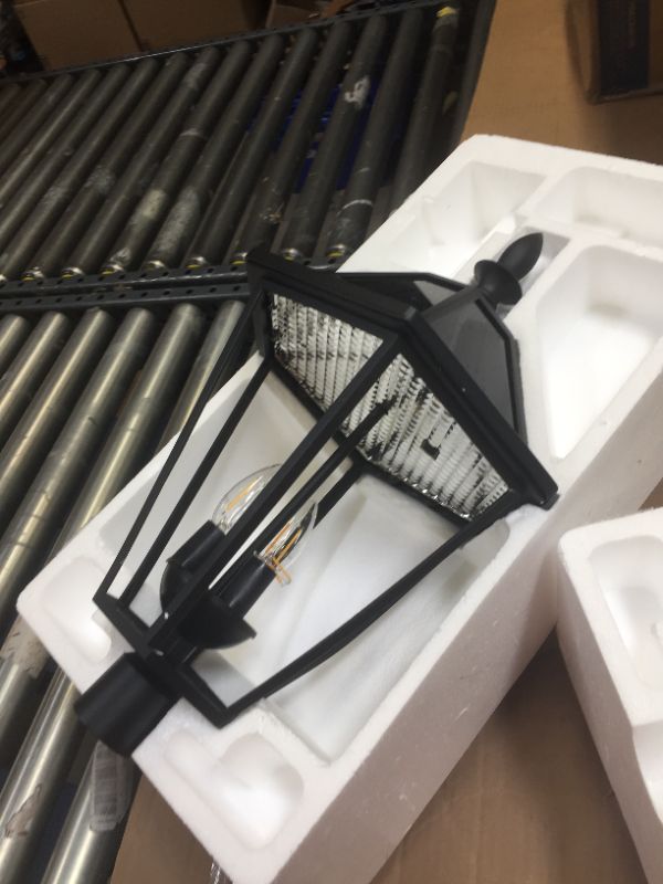 Photo 1 of LUTEC London 12513LE4-SL LED Post Solar Light Outdoor Vintage Street Lights for Lawn Patio Yard Pathway Garden
