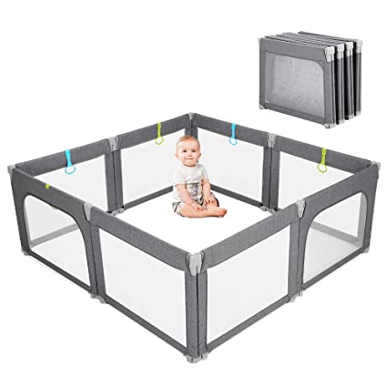 Photo 1 of Baby Playpen Portable Kids Safety Play Center Yard Home Indoor Fence Anti-Fall Play Pen, Playpens for Babies, Extra Large Playard, Anti-Fall Playpen