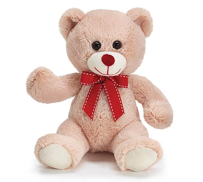 Photo 1 of 7" SITTING BEIGE BEAR PLUSH --- Pack of 6