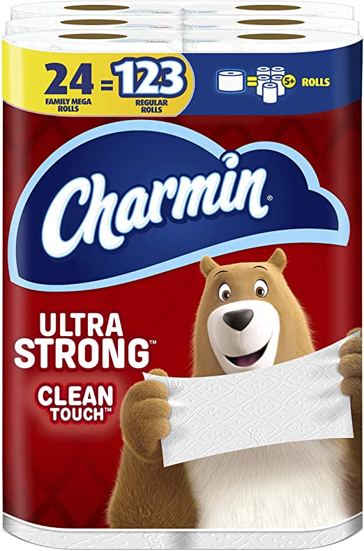 Photo 1 of CHARMIN ULTRA STRONG CLEAN TOUCH TOILET PAPER, 24 MEGA ROLL