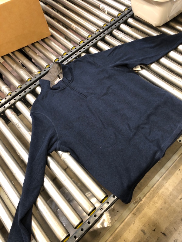Photo 2 of Barcode for Wrangler Authentics Men's Sweater Fleece Quarter-Zip, Mood Indigo, XX-Large