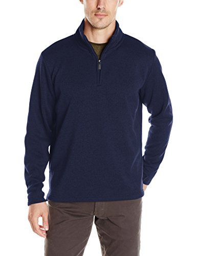 Photo 1 of Barcode for Wrangler Authentics Men's Sweater Fleece Quarter-Zip, Mood Indigo, XX-Large