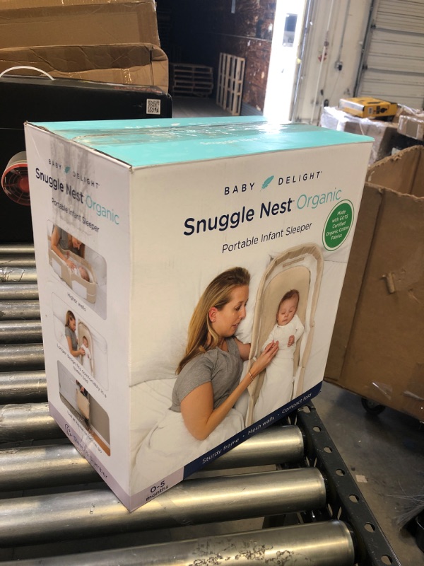Photo 1 of Baby Delight Snuggle Nest Organic Portable Infant Sleeper - Oatmeal