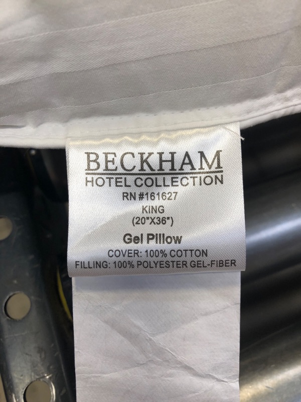 Photo 3 of Beckham Hotel Collection Bed Pillows for Sleeping - King Size, Set of 2 - Soft, Cooling, Luxury Gel Pillow for Back, Stomach or Side Sleepers