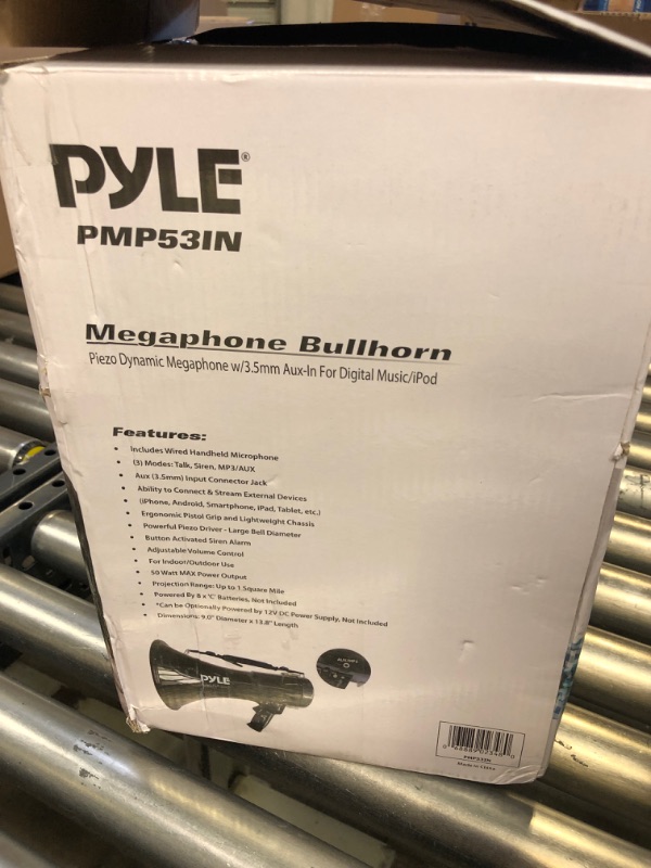 Photo 1 of  PylePro PMP53IN 50 Watts Professional Piezo Dynamic Megaphone with 3. 5mm