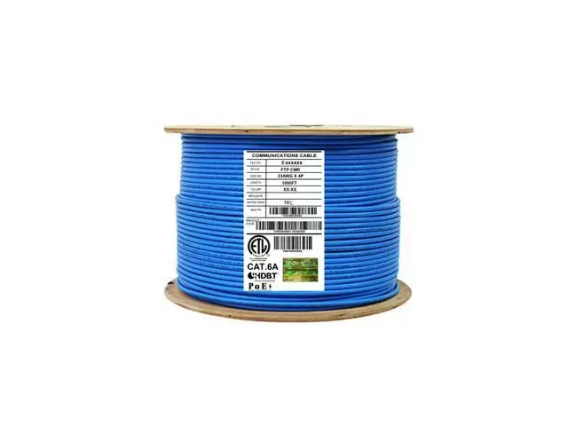 Photo 1 of Infinity Cable CAT6A CMR Rated 10G Shielded Solid FTP 100% Pure Copper, 1000 FT