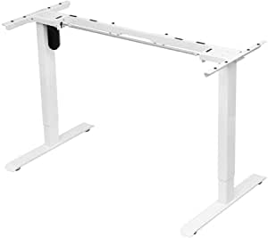 Photo 1 of eclife OF-E01 Height Adjustable Electric Standing Desk Frame without Desktop, 2-Stage Desk with Single Motor Heavy Duty Steel Stand up Desk for Home Office