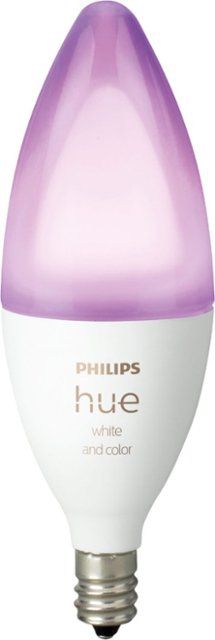 Photo 1 of Philips - Hue White and Color Ambiance E12 Bulb - White --- Factory Sealed 