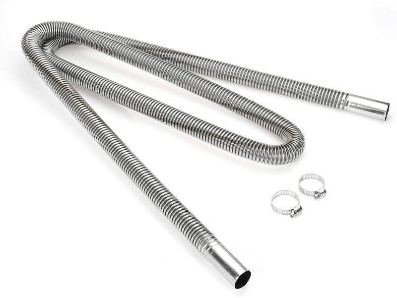 Photo 1 of 1 inch Stainless Steel Exhaust Pipe Parking Air Heater Fuel Tank Diesel Gas Vent Hose Length 78 Inch
