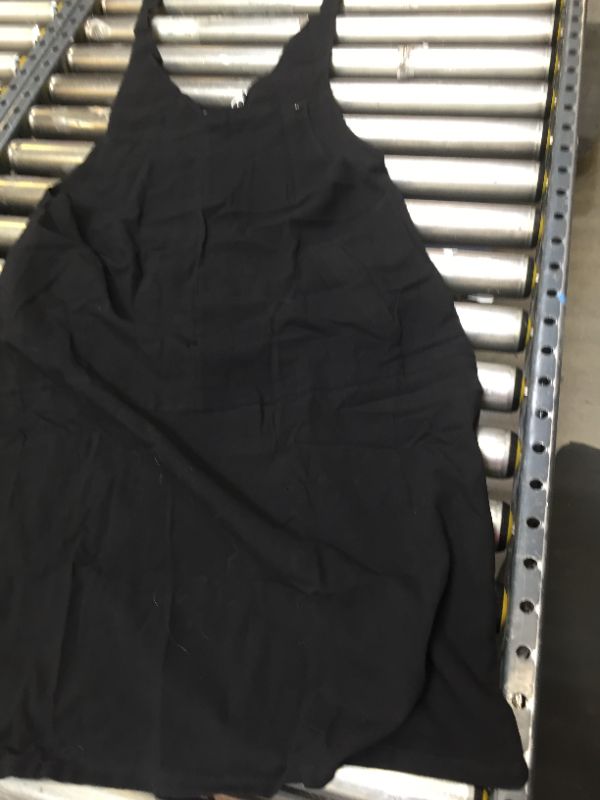 Photo 1 of FLORHO BLACK OVERALLS SPAGHETTI STRAPS  WOMENS LARGE 