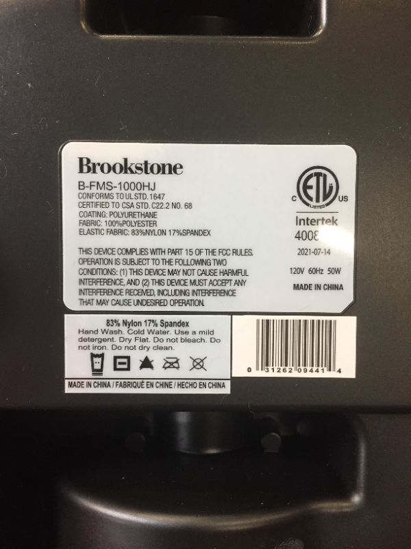 Photo 6 of Brookstone FS1 Shiatsu Foot Massager with Heat | Air Compression, Deep Kneading | 3 Massage Programs
