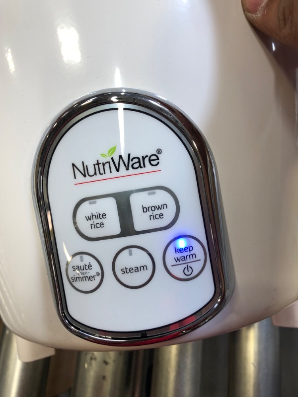 Photo 4 of Aroma Housewares NutriWare 14-Cup (Cooked) Digital Rice Cooker and Food Steamer, White
