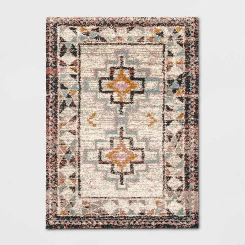 Photo 1 of 9'x12' Indoor Geometric Shag Woven Area Rug - Opalhouse
