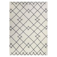 Photo 1 of 5'X7' Kenya Fleece Geometric Design Tufted Area Rug Cream - Project 62
(DIRTY)
