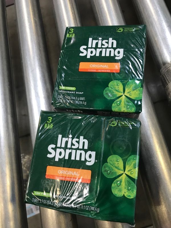 Photo 2 of  Irish Spring Original Deodorant Soap 3 Bars, 2 Pack (6 Total)