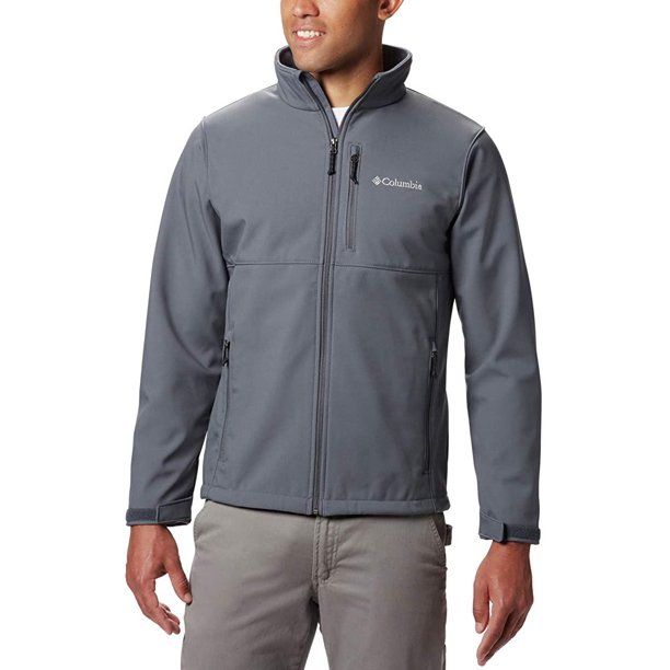 Photo 1 of Columbia mens Ascender Softshell Front-zip Jacket Graphite 6X