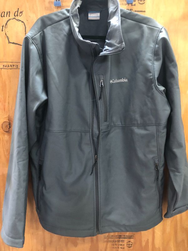 Photo 2 of Columbia mens Ascender Softshell Front-zip Jacket Graphite 6X