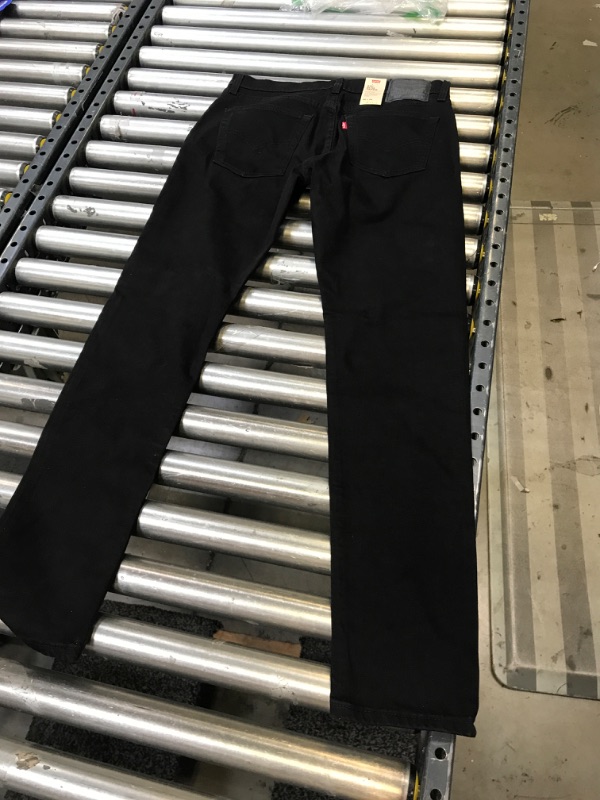 Photo 4 of Levi's® Men's 512 Slim Fit Taper Jeans - Black Denim 32x34
