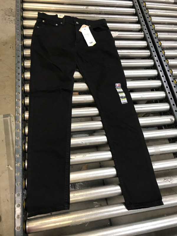 Photo 2 of Levi's® Men's 512 Slim Fit Taper Jeans - Black Denim 32x34