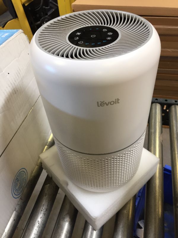 Photo 2 of LEVOIT Air Purifier for Home Allergies Pets Hair in Bedroom, H13 True HEPA Filter, 24db Filtration System Cleaner Odor Eliminators, Ozone Free, Remove 99.97% Dust Smoke Mold Pollen, Core 300, White
