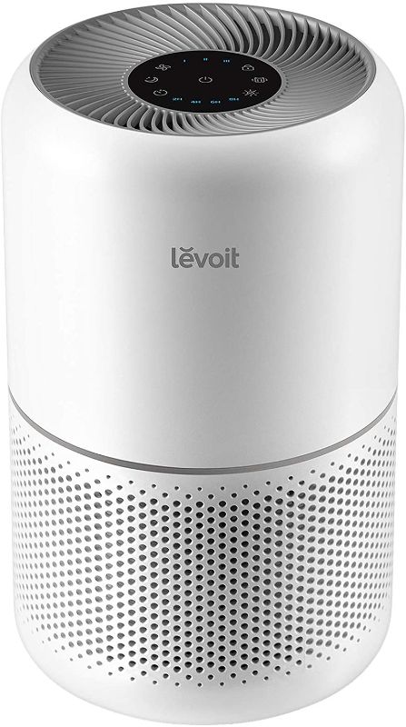 Photo 1 of LEVOIT Air Purifier for Home Allergies Pets Hair in Bedroom, H13 True HEPA Filter, 24db Filtration System Cleaner Odor Eliminators, Ozone Free, Remove 99.97% Dust Smoke Mold Pollen, Core 300, White
