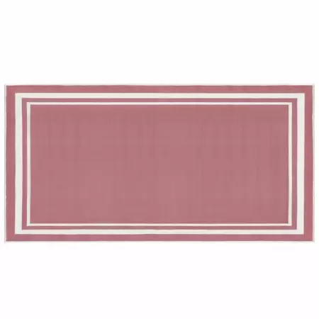 Photo 1 of Evolur Home Nursery Rug 55'x31.5' in Rose Pink With White Border
