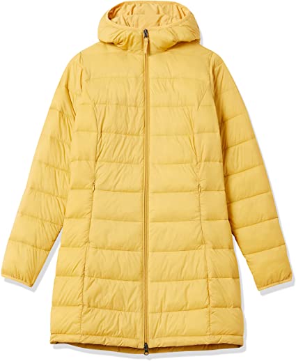 Photo 1 of Amazon Essentials Women's Lightweight Water-Resistant Hooded Puffer Coat----(XL)
(ITEM IS DIRTY)
