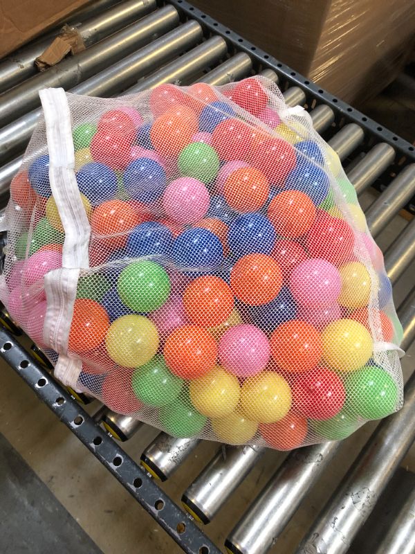 Photo 2 of Click N' Play Ball Pit Balls for Kids, Plastic Refill Balls, 200 Pack, Phthalate and BPA Free, Includes a Reusable Storage Bag with Zipper, Bright Colors, Gift for Toddlers and Kids
