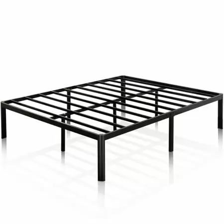 Photo 1 of 14 16 Inch Metal Platform Bed Frame Steel Slat Support Queen King Twin Full Size
