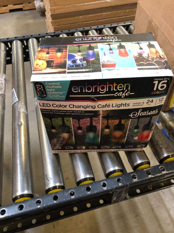 Photo 1 of Enbrighten LED Wi-Fi 24 Feet Smart Cafe Lights - 12 Bulbs
