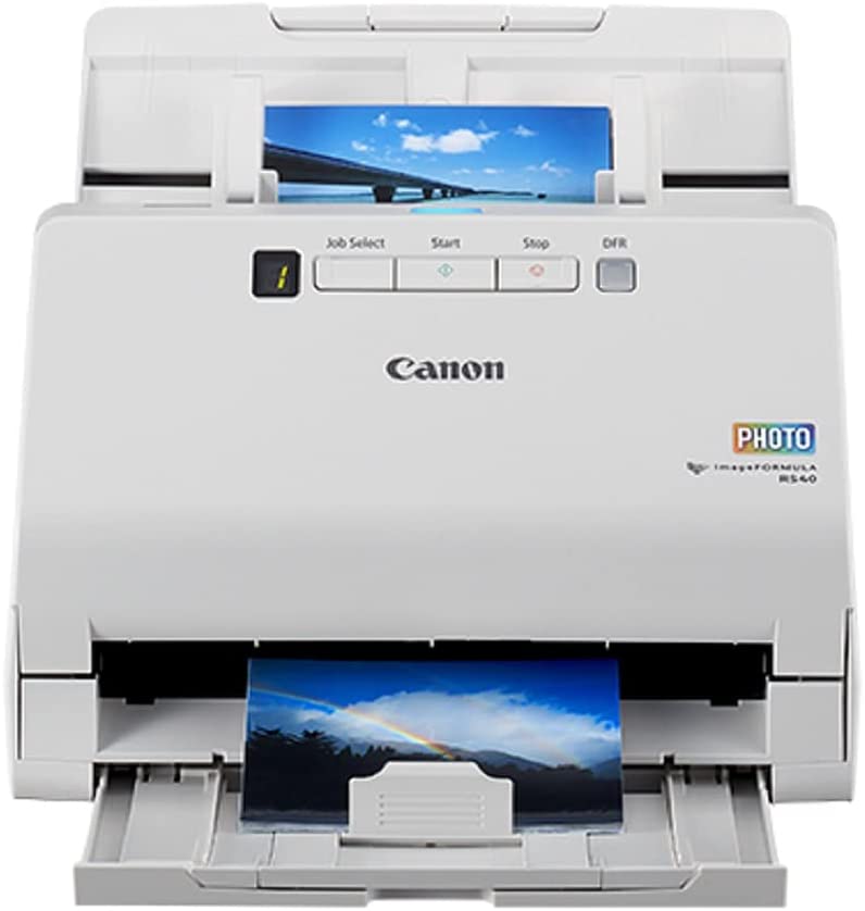 Photo 1 of Canon imageFORMULA RS40 Photo and Document Scanner - for Windows and Mac - Scans Photos - Vibrant Color - USB Interface - 1200 DPI - High Speed - Easy Setup
