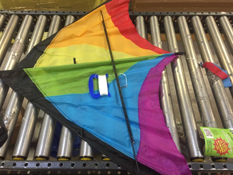 Photo 2 of Best Delta Kite, Easy Fly for Kids and Beginners, Single Line w/Tail Ribbons, Stunning Colors, Large, Meticulously Designed and Tested
