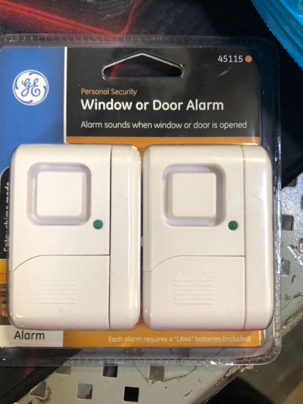 Photo 2 of GE Personal Security Window and Door Alarm, 2 Pack, DIY Protection, Burglar Alert, Wireless Chime/Alarm, Easy Installation, Ideal for Home, Garage, Apartment and More, 45115
