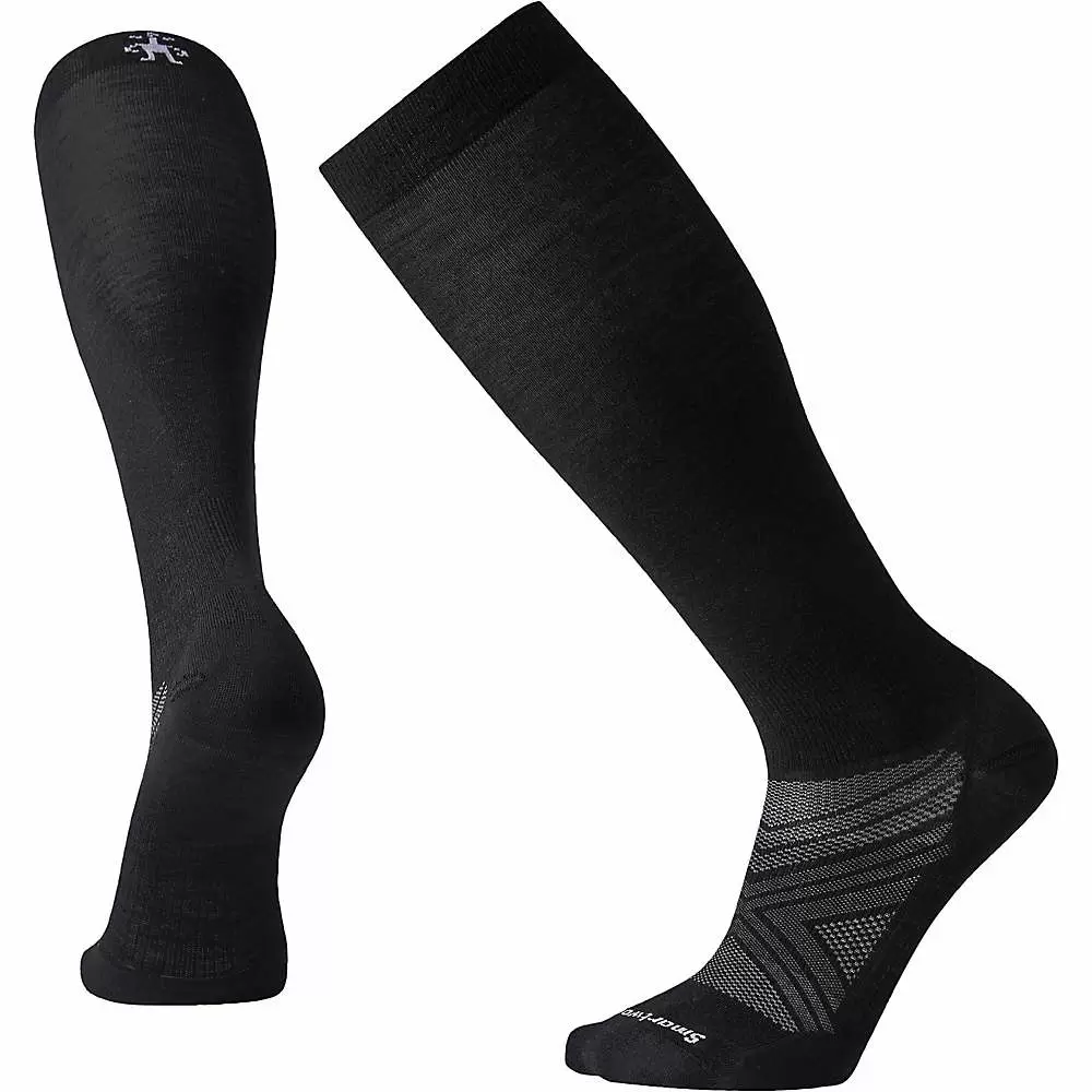 Photo 1 of Smartwool PhD Ski Ultra Light Over The Calf Sock - Small - Black
