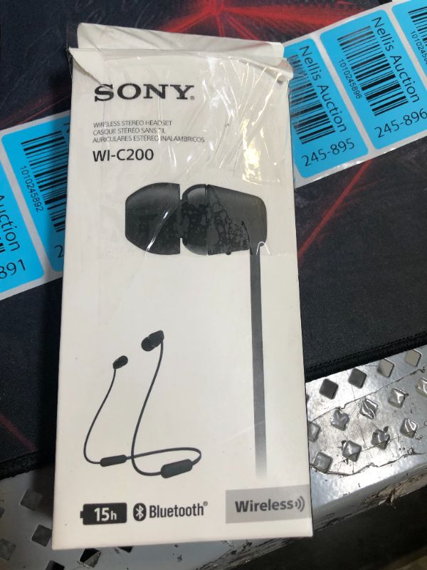 Photo 2 of Sony Wi-c200 Bluetooth Wireless In-ear Earbuds - Black
