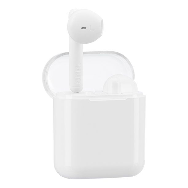 Photo 1 of onn. Groove True Wireless Earphones, White IPX4 Splash proof w/Charging Case
(UNABLE TO TEST FUNCTIONALITY)